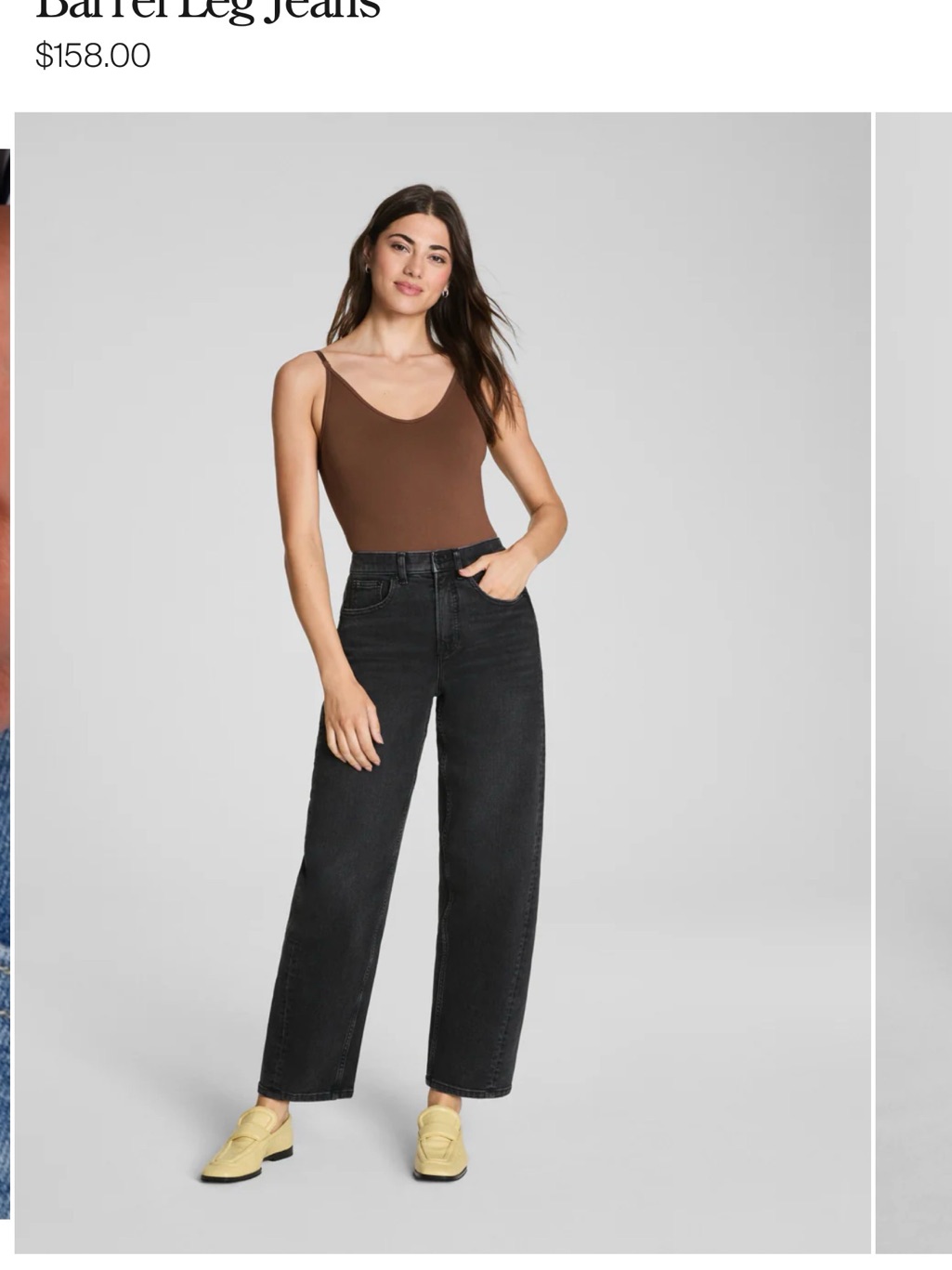 Spanx Barrel Leg Jeans In Carbon